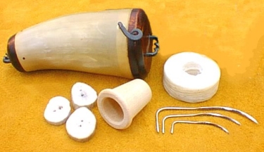 Sewing Kit in a Horn Box